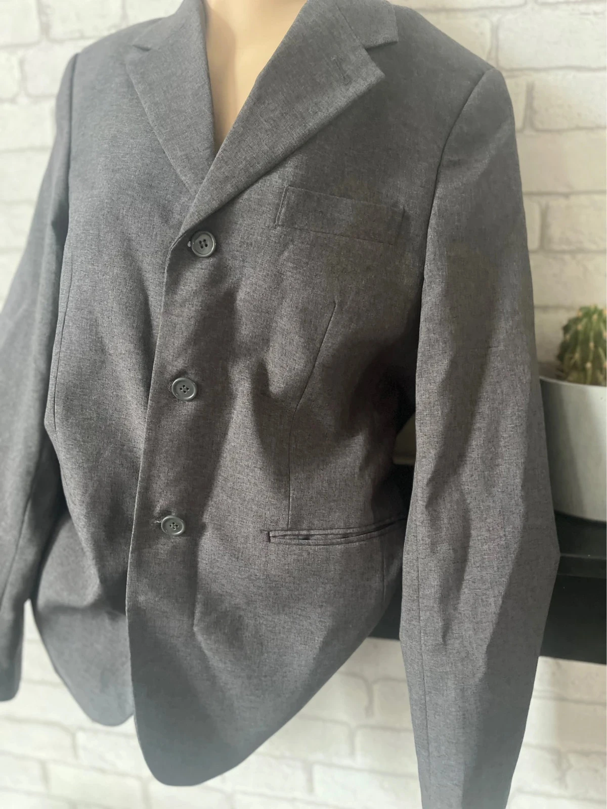 Blazer masculino Urban Kiabi – Tamanho 44 – Cinza antracite – Muito bom estado – photo 2